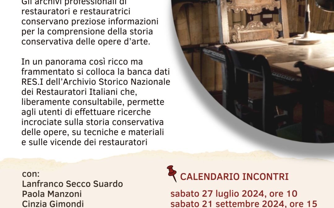 Enhancement of the National Historical Archive of Italian Restorers