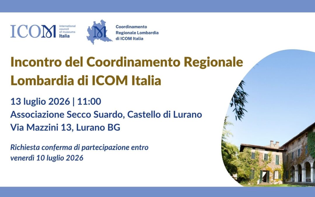 Incontro Coordinamento Regionale Lombardia di ICOM Italia